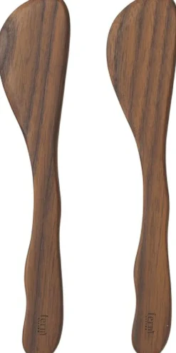 Køkkenartikler|Bestik<Ferm Living Cairn Butter Knives - Set of 2 - Dark Brown