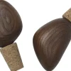 Køkkenartikler|Bar & Vin<Ferm Living Cairn Wine Stoppers - Set of 2 - Dark Brown