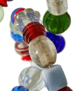 Lys & Lysestager<Polspotten candle holder beads multi-color
