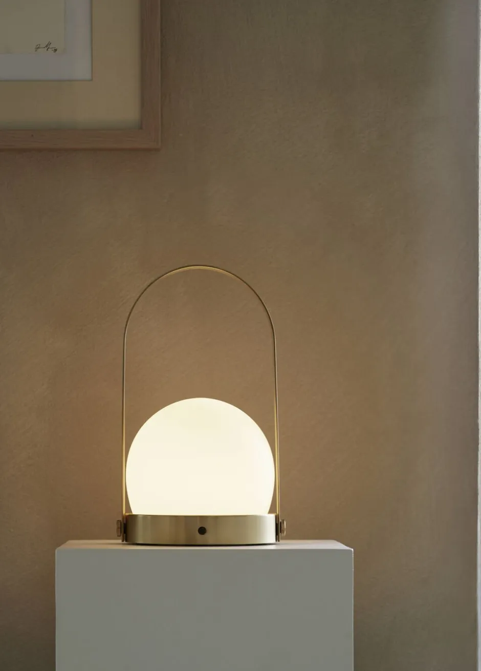 Trådløse Lamper<Audo Copenhagen Carrie Portable Table Lamp Brushed brass