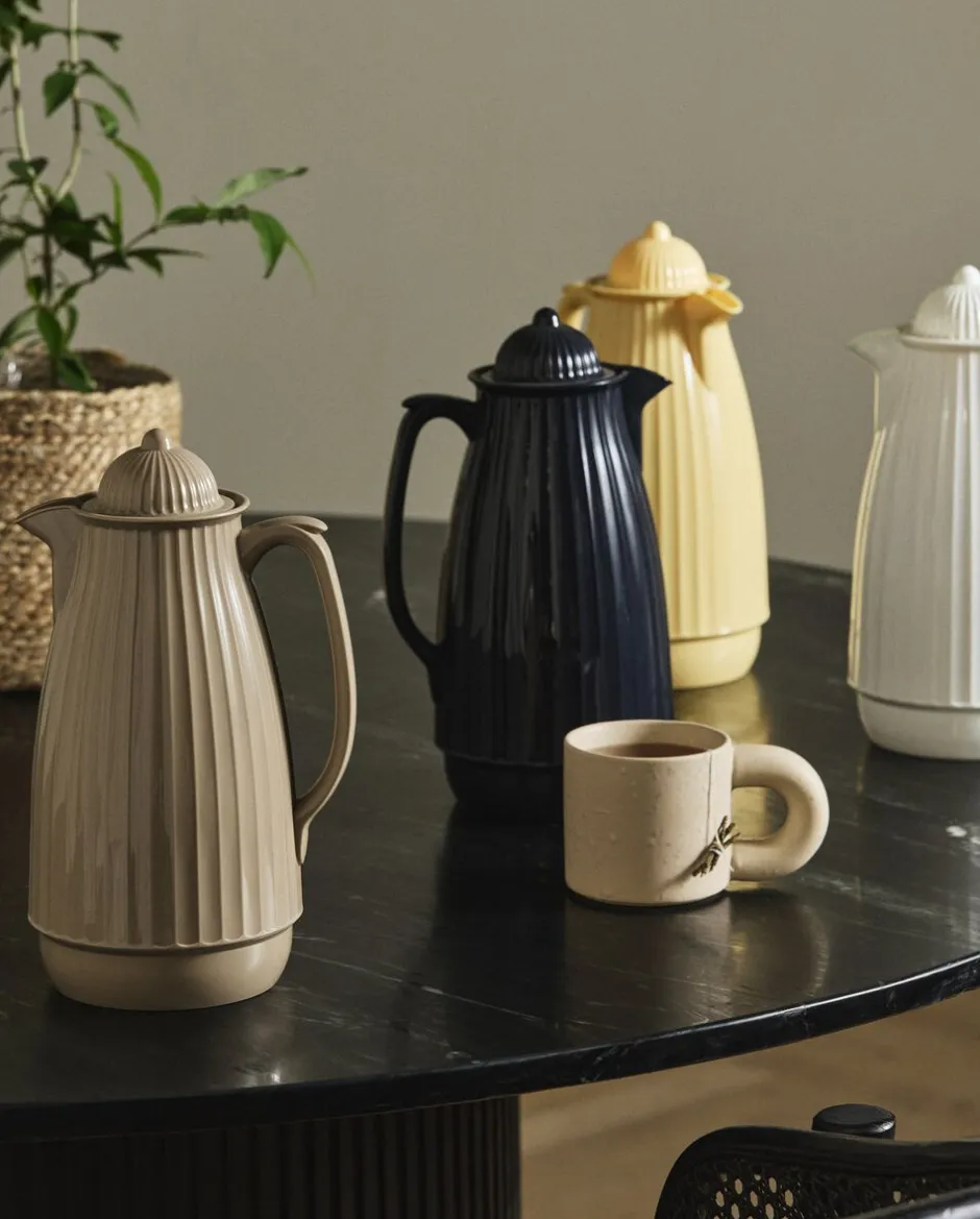 Kaffe & Te<Nordal CARVI Thermos Jug - yellow