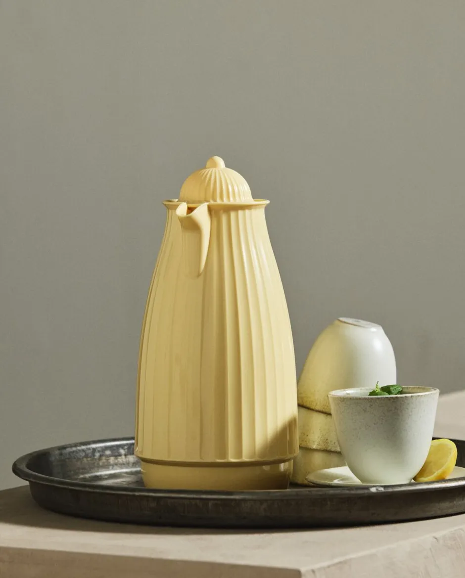 Kaffe & Te<Nordal CARVI Thermos Jug - yellow