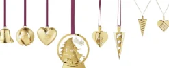 Juletræspynt<Georg Jensen CC 2025 GIFT SET 8 PCS 18 KT GOLD PLATED