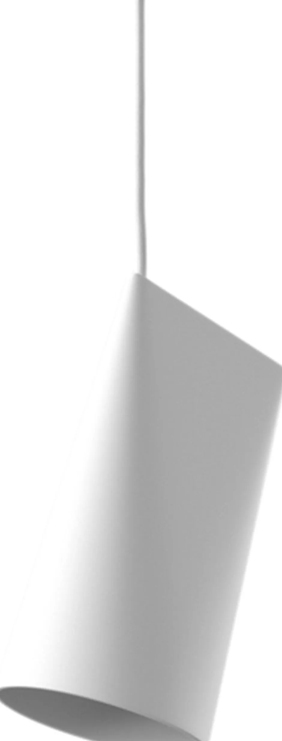 Pendler<Moebe Ceramic Pendant, Narrow White