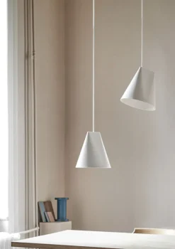 Pendler<Moebe Ceramic Pendant, Wide Light grey