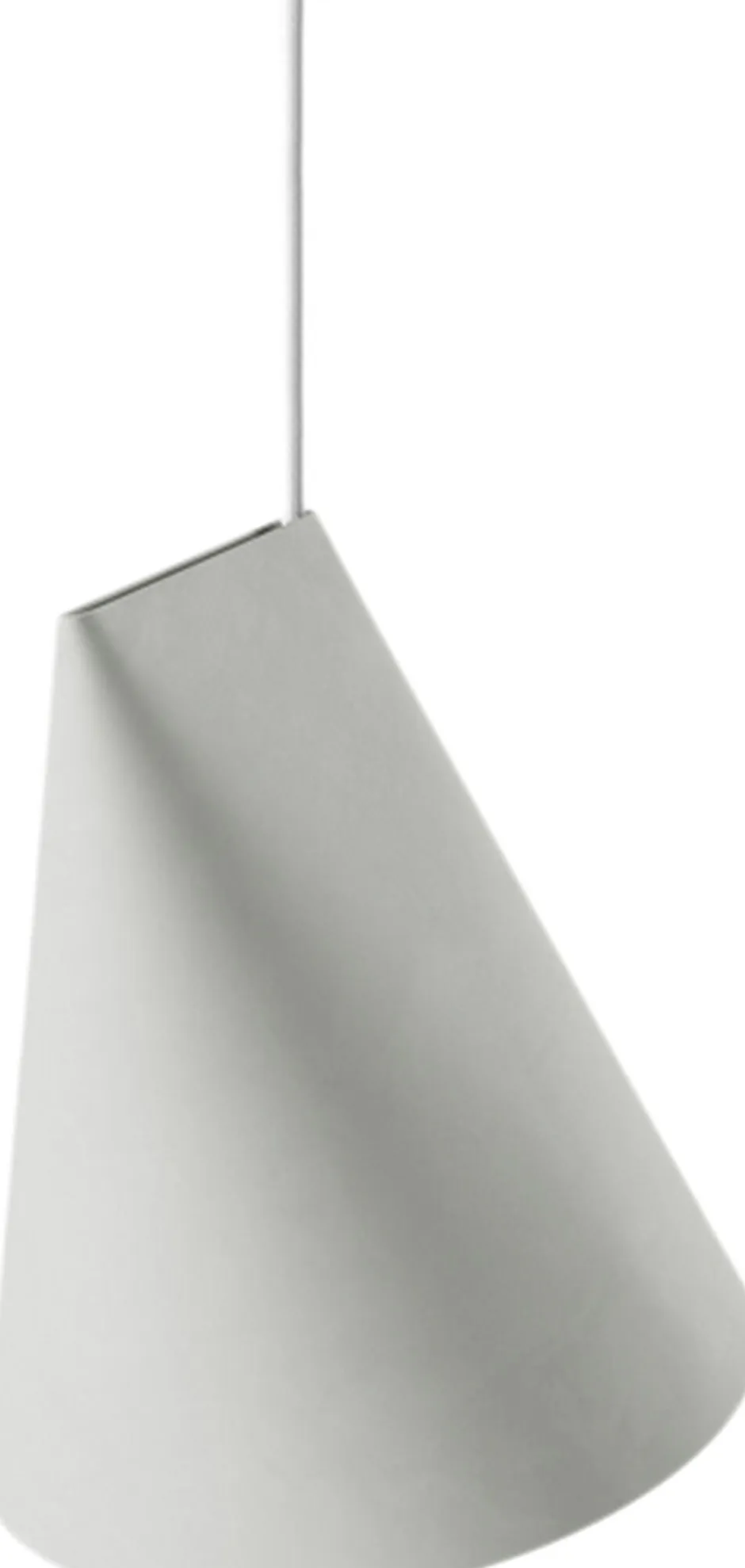 Pendler<Moebe Ceramic Pendant, Wide Light grey