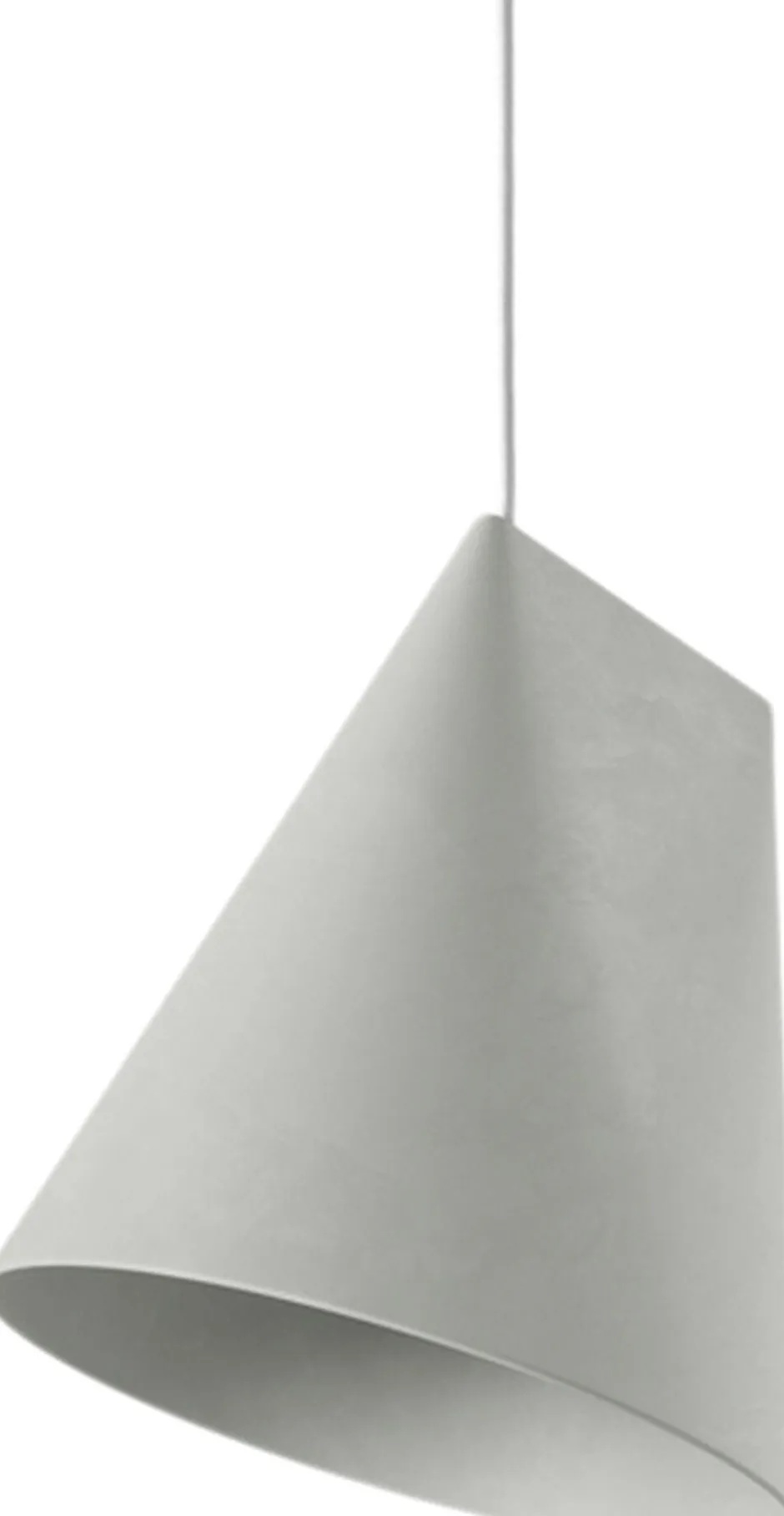 Pendler<Moebe Ceramic Pendant, Wide Light grey