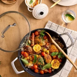 Gryder & Pander<Le Creuset Ceramic Sautergryde m/låg 30cm
