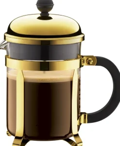Kaffe & Te<Bodum Chambord stempelkande Guld