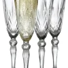 Glas<Lyngby Glas Champagne Melodia 16cl 4 stk.