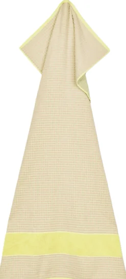 Håndklæder<Juna Check Håndklæde 70x140 cm gul/pink