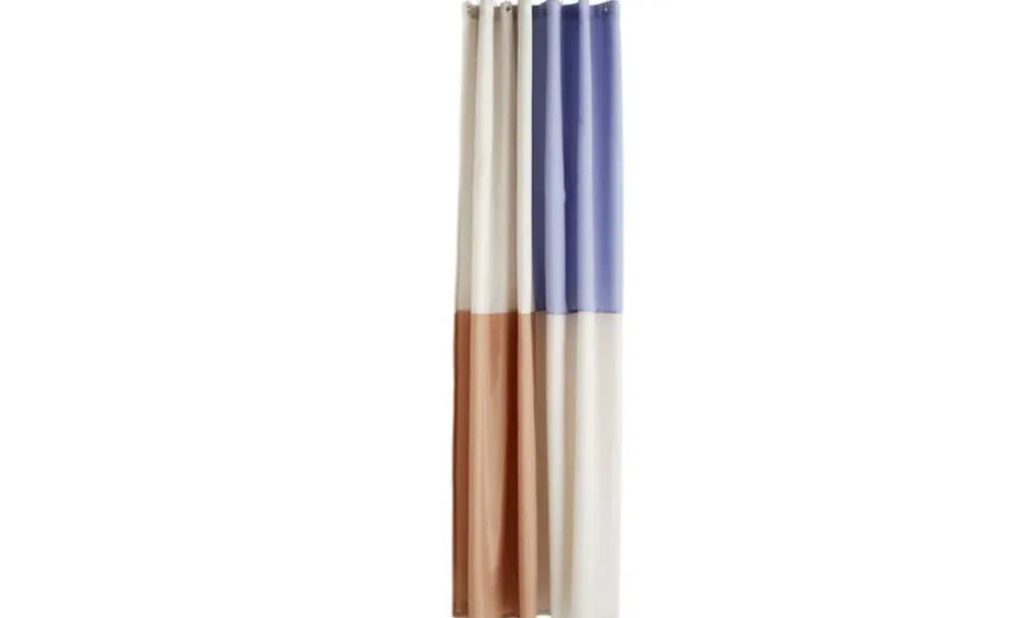 Badeforhæng<Hay Check Shower Curtain-Blue