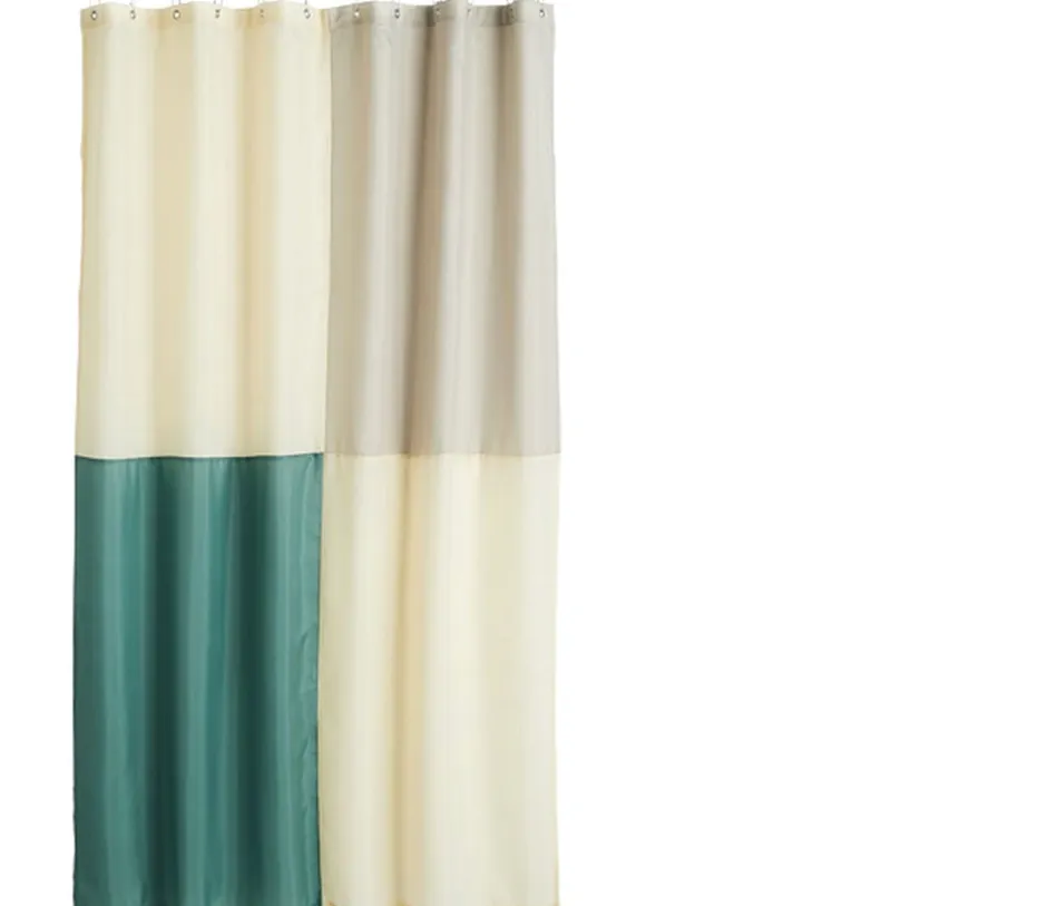 Badeforhæng<Hay Check Shower Curtain-Green