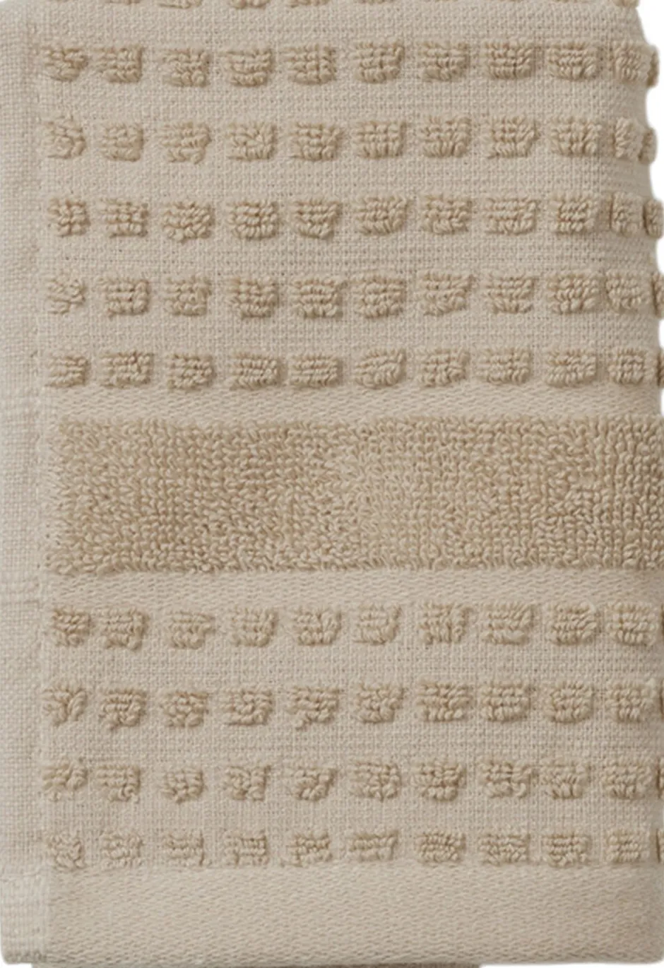 Håndklæder<Juna Check Vaskeklud 30x30 cm sand