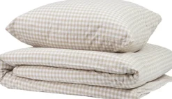 Sengetøj & Lagner<Magasin du Nord Collection Check washed percal Beige