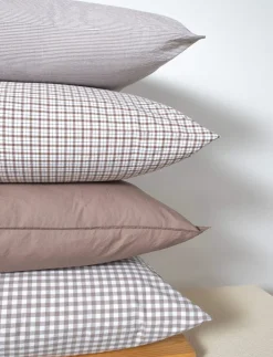 Sengetøj & Lagner<Magasin du Nord Collection Check washed percal Brown/white