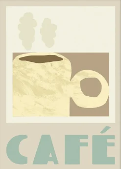Plakater & Rammer<Poster & Frame Cheer up Cafe Beige