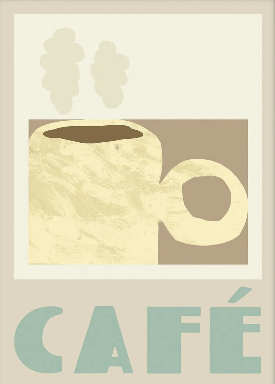 Plakater & Rammer<Poster & Frame Cheer up Cafe Beige