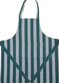 Tekstiler Til Køkkenet<Magasin du Nord Collection Children Apron 52x64 cm Birk - Stripe dark green