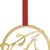Juletræspynt<Georg Jensen CHRISTMAS MOBILE MISTLETOE 18 KT GOLD PLATED