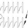 Elektriske Julelys<Uyuni Christmas string, 12 candles, USB-C, White, 1,3x11 cm