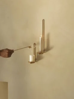 Lys & Lysestager<Audo Copenhagen Clip Candle Holder H34, Wall, Brass