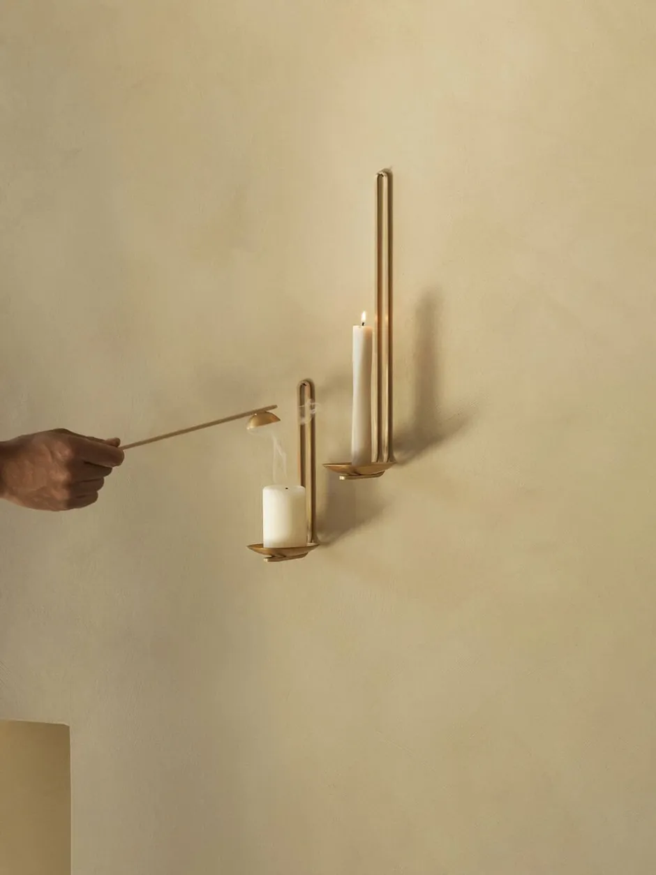 Lys & Lysestager<Audo Copenhagen Clip Candle Holder H34, Wall, Brass
