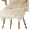 Skind<NATURES Collection 90cm-up New Zealand Sheepskin, Long Wool Beige 90x60