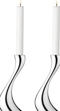 Lys & Lysestager<Georg Jensen COBRA LYSESTAGE MELLEM, 2 STK