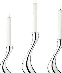 Lys & Lysestager<Georg Jensen COBRA LYSESTAGE SÆT 3 STK