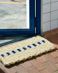 Gulvtæpper<Hay Coco Door Mat-Dot-White and blue