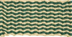Gulvtæpper<Hay Coco Door Mat-Stripe Wave-Dark green and white