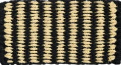 Gulvtæpper<Hay Coco Door Mat-Stripe Wide-Black and white