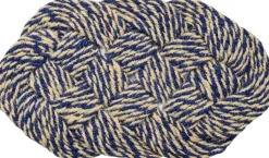 Gulvtæpper<Hay Coco Door Mat-Swirl-Blue and off-white