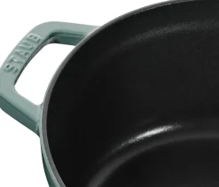 Gryder & Pander<Staub Cocotte 24 cm Eukalyptus Støbejern