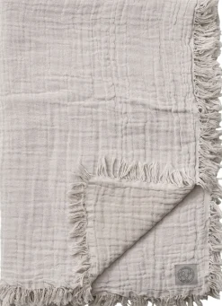 Plaider|Sengetæpper<&Tradition Collect Throw SC32, Cloud&Milk/Cotton 100% Organic, 140x210cm.