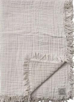 Sengetæpper<&Tradition Collect Throw SC33, Cloud&Milk/Cotton 100% Organic. 260x260cm