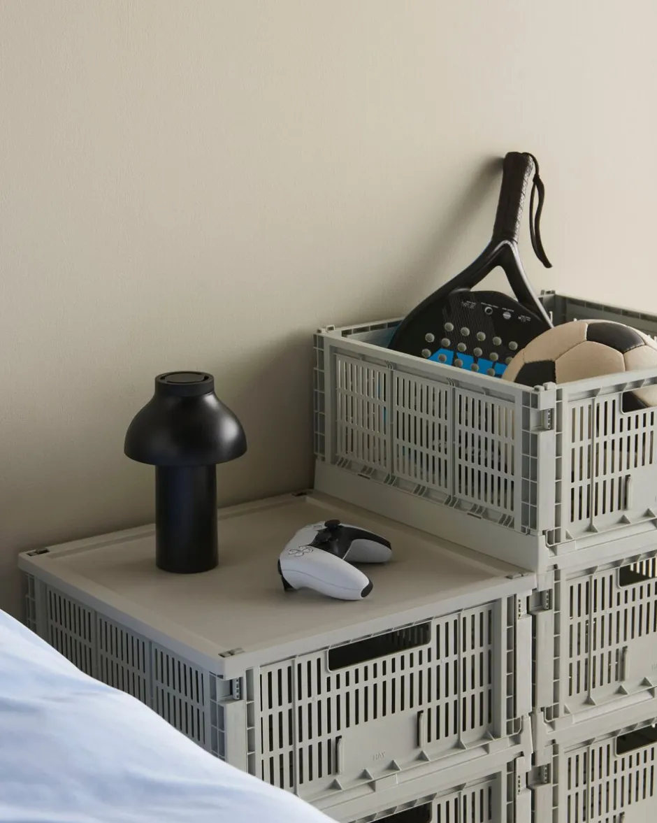 Opbevaring<Hay Color Crate, Large Grey
