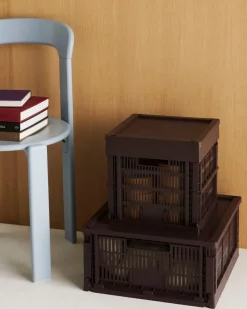 Opbevaring<Hay Colour Crate, Cube Bordeaux