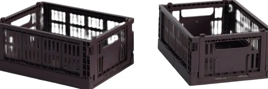 Opbevaring<Hay Colour Crate, Mini, 2 stk. Bordeaux