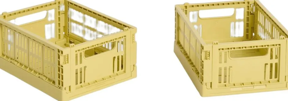 Opbevaring<Hay Colour Crate, Mini, 2 stk. Dusty yellow