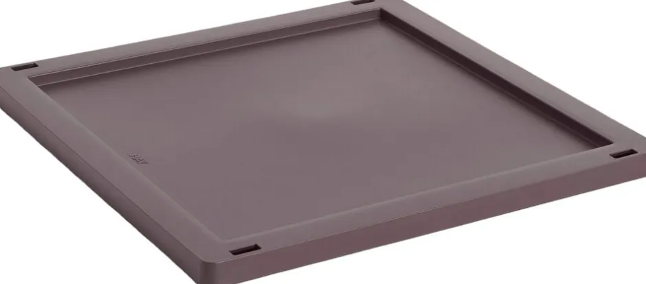 Opbevaring<Hay Colour Crate Plastic Lid Square/Cube, Medium Bordeaux