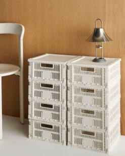Opbevaring<Hay Colour Crate, Square, Medium Off white