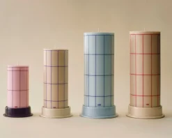 Lys & Lysestager<Hay Column Candleholder-Large-Off-white