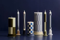 Lys & Lysestager<Hay Column Candle-Large