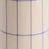 Lys & Lysestager<Hay Column Candle-Medium-Off-white with blue grid check