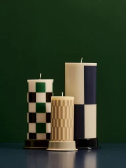 Lys & Lysestager<Hay Column Candle-Small