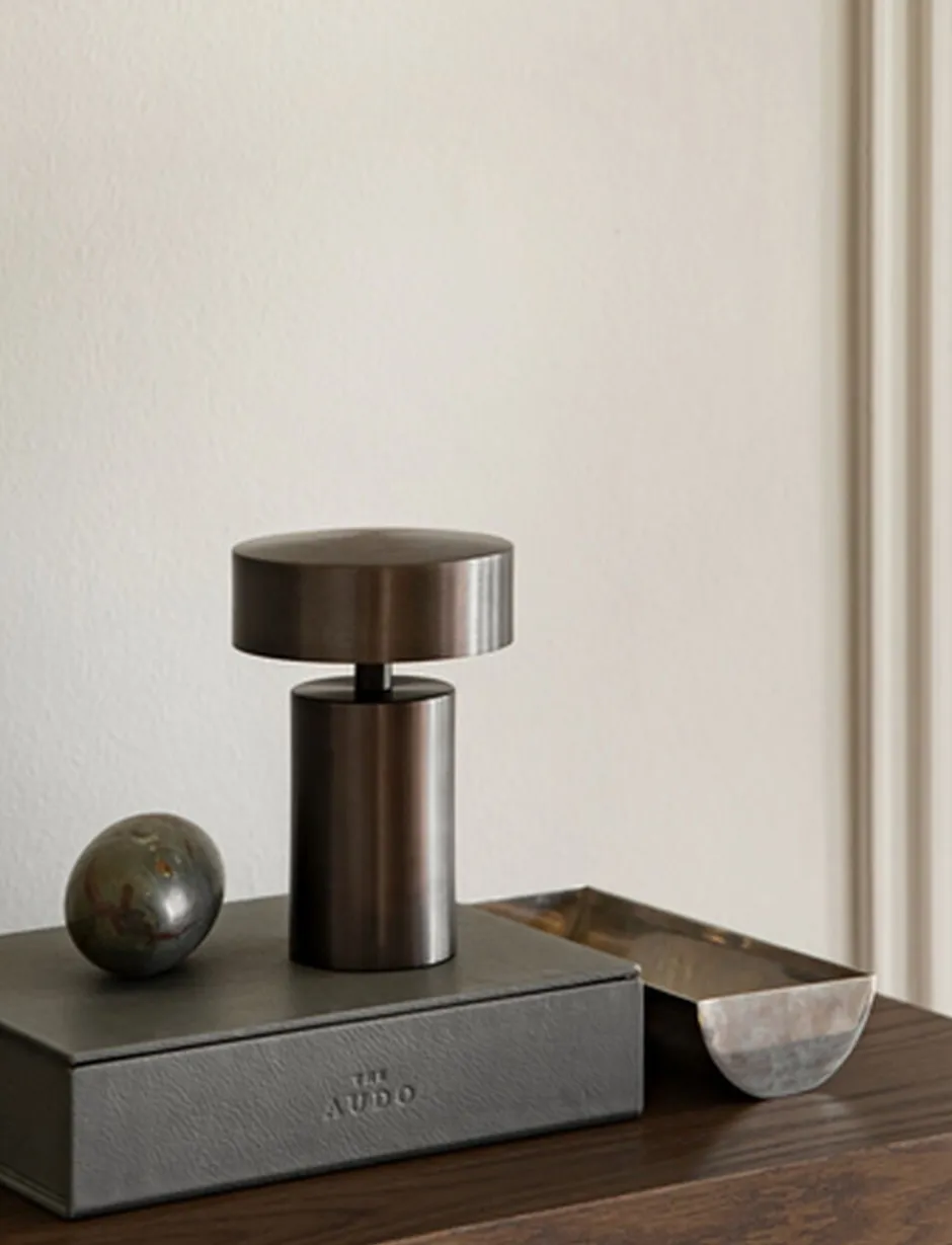 Trådløse Lamper<Audo Copenhagen Column Portable Table Lamp Bonze