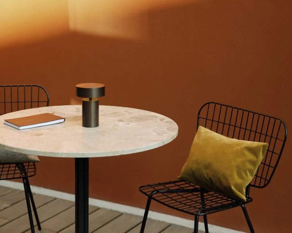 Trådløse Lamper<Audo Copenhagen Column Portable Table Lamp Bonze