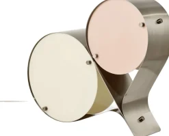 Bordlamper<Gubi Coppia Table Lamp, Steel, EU Base: Bronze Steel, Shade: Ivor